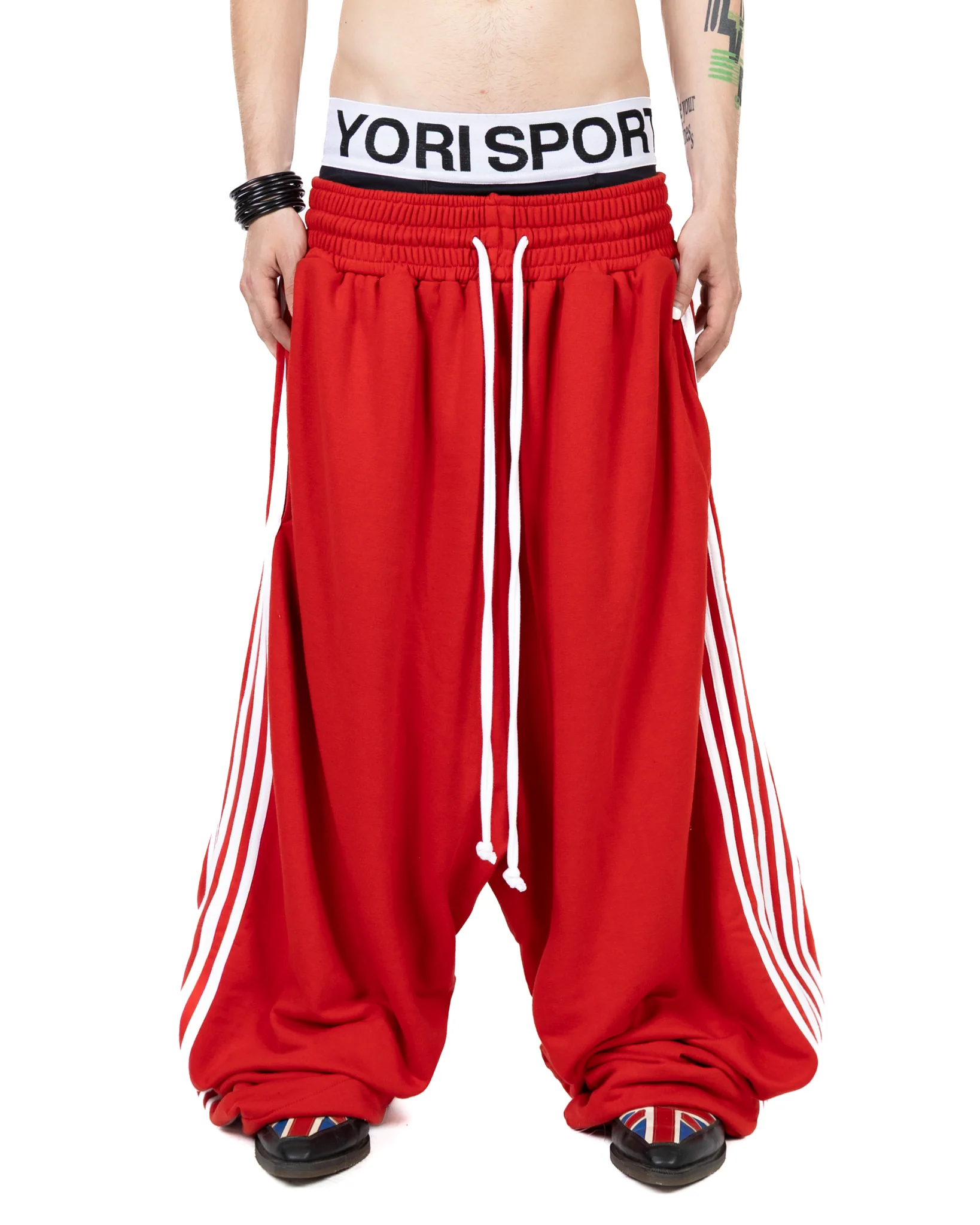 5-Stripe Heavyweight Sweatpant (Red/White)
