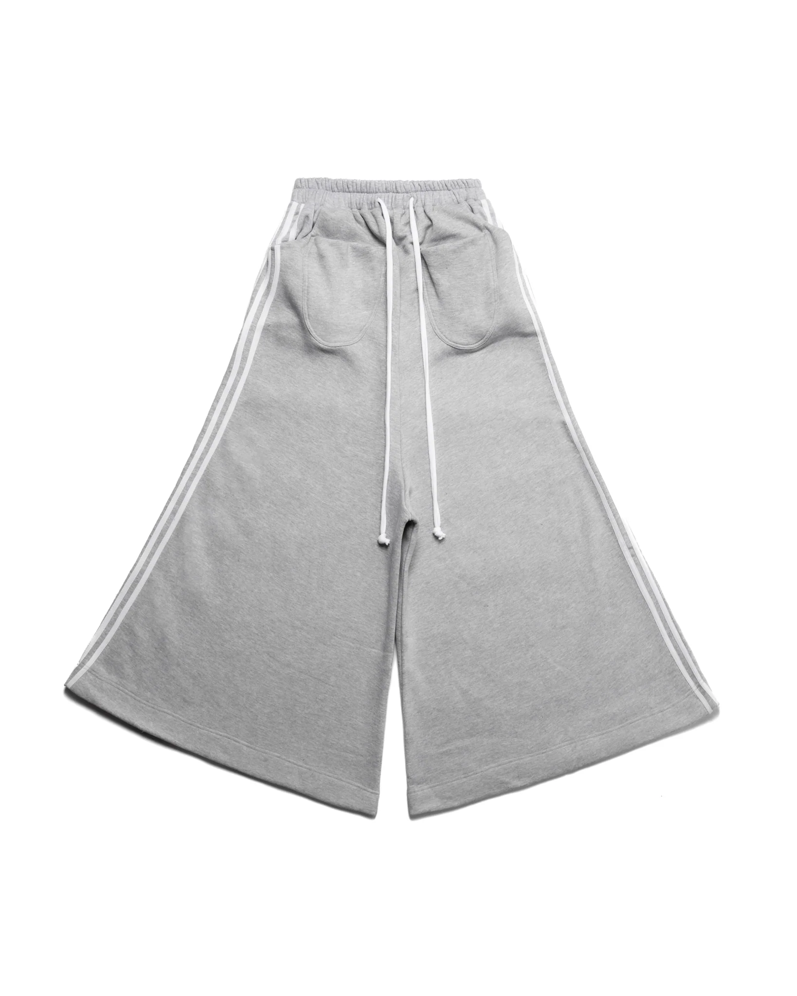 5stripe wide grey sweatpants - Image 3