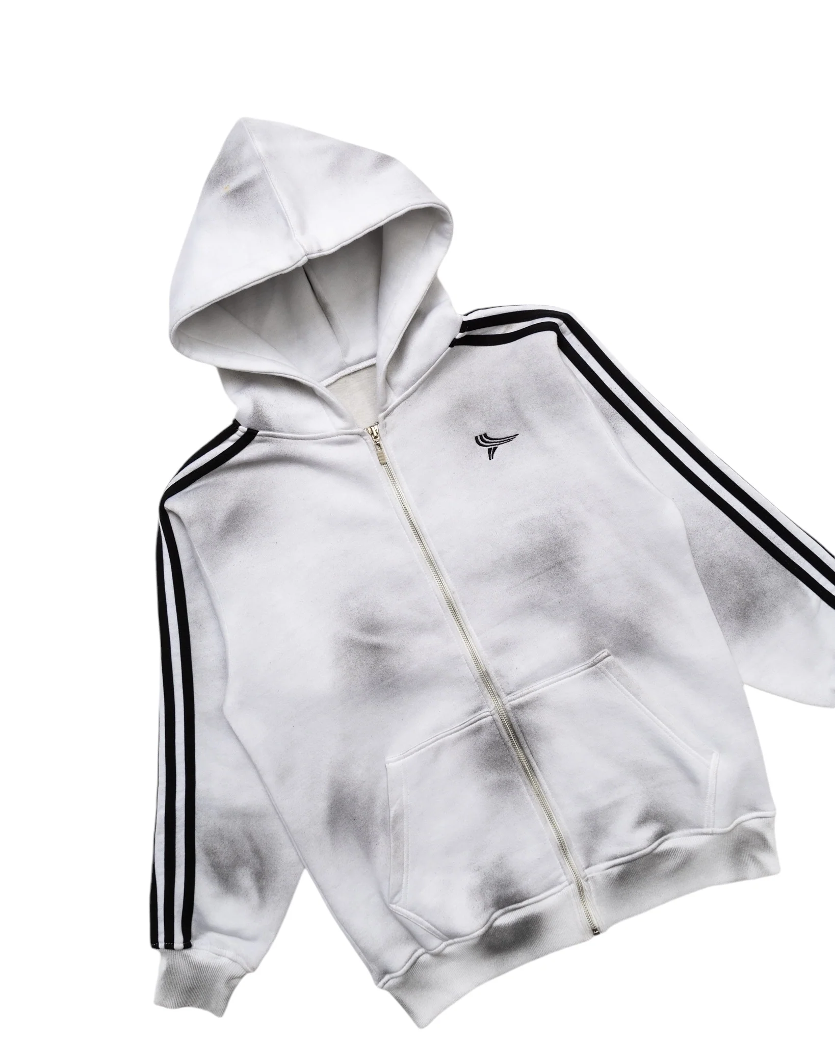 Dirty Wash 5-Stripe Logo Zip-Up - Image 3