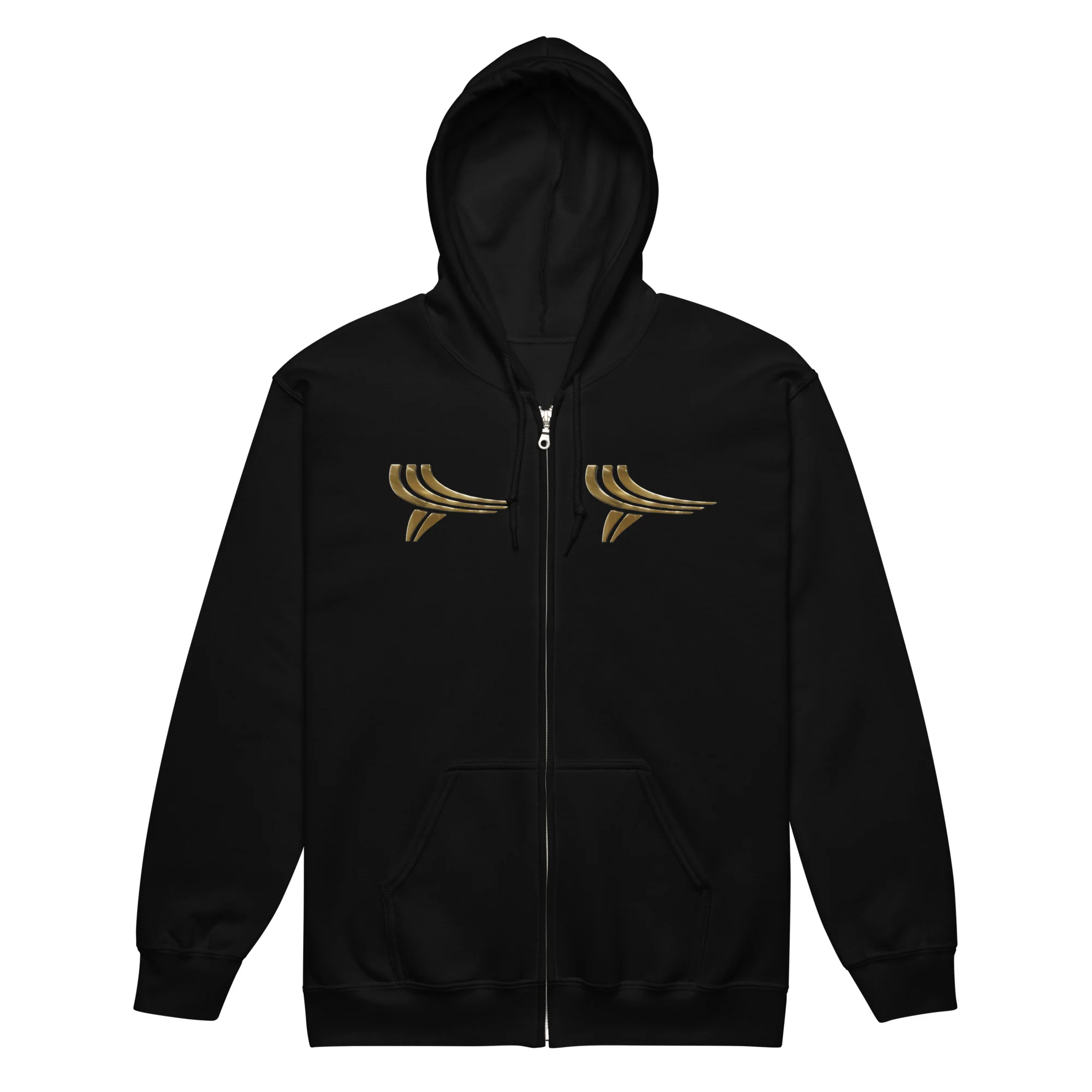 Gold 3D Logo Zip-Up