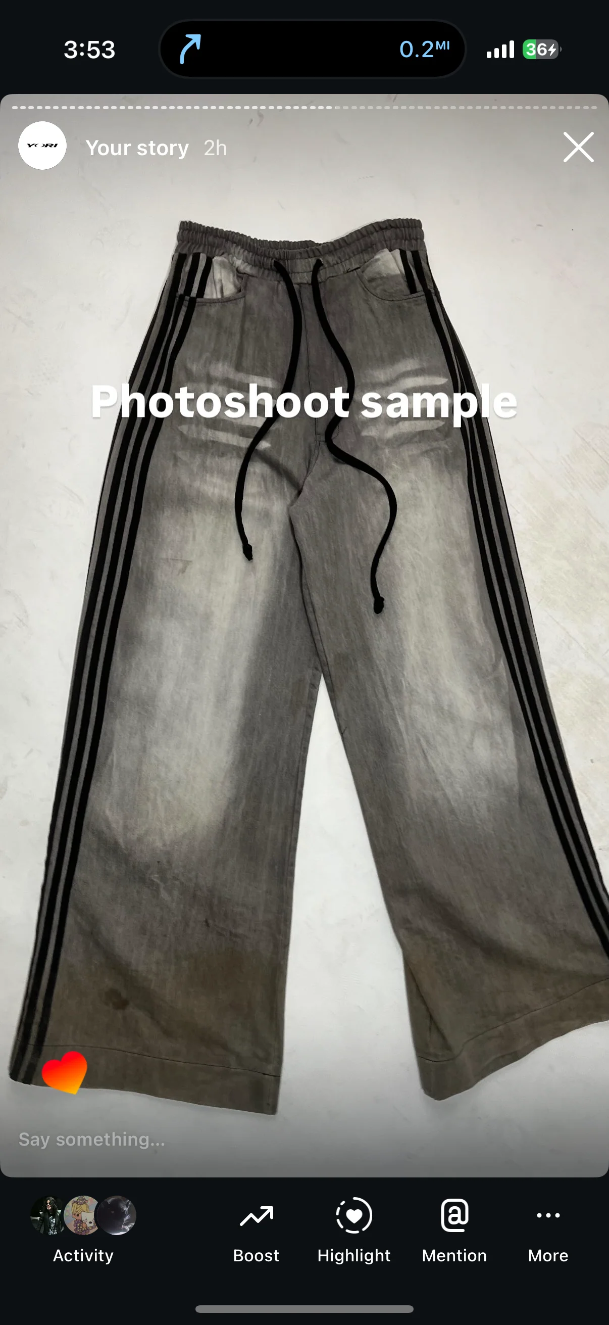 Red 5stripe sweats + grey 5stripe denim - Image 2