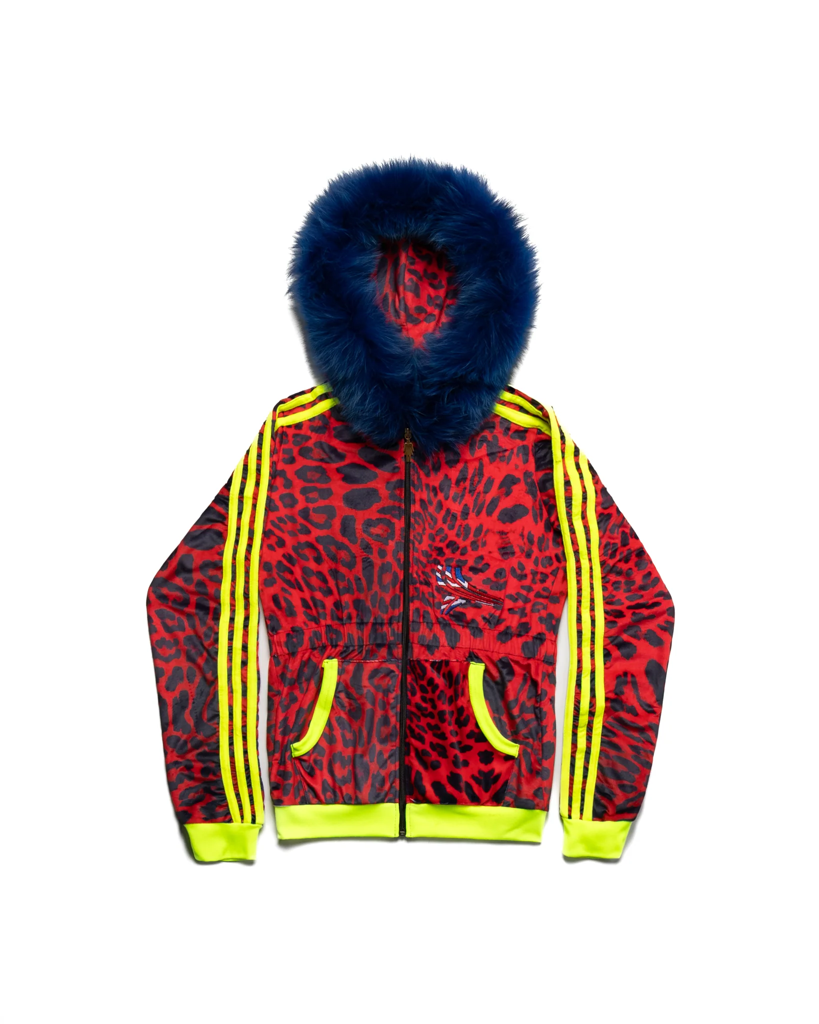 UK Cheetah 5-Stripe Zip-Up (Red)