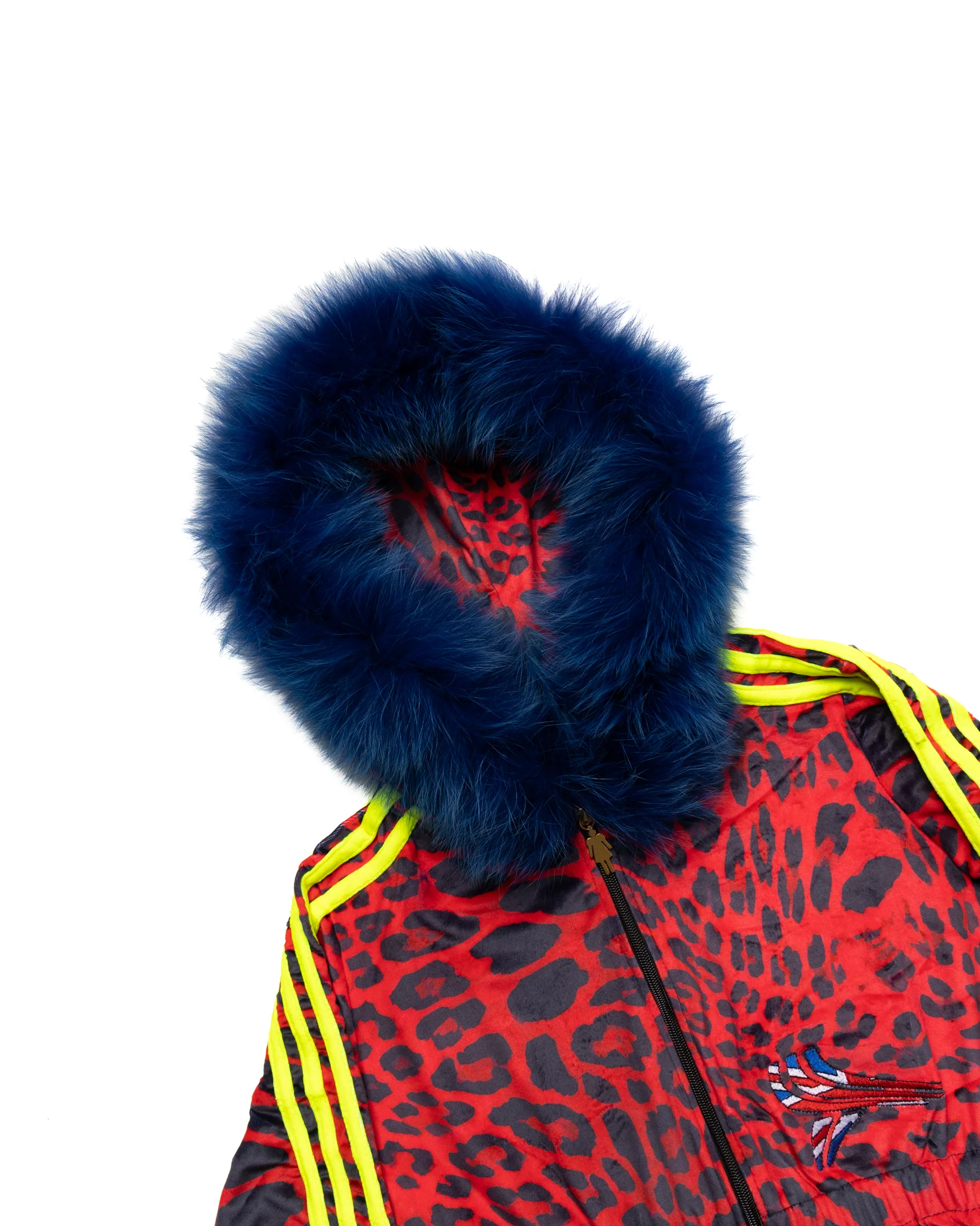 UK Cheetah 5-Stripe Zip-Up (Red) - Image 2