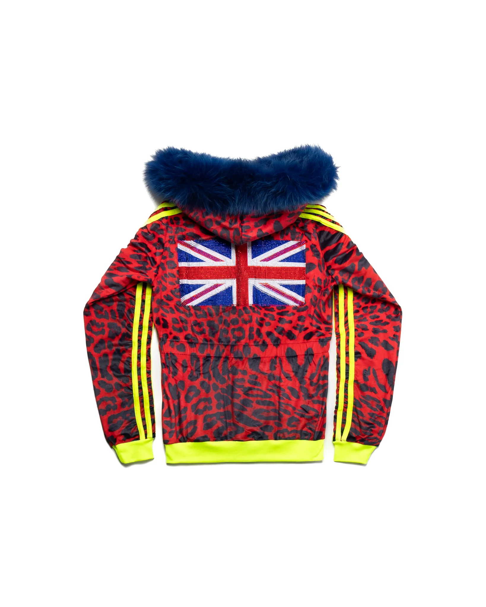 UK Cheetah 5-Stripe Zip-Up (Red) - Image 4