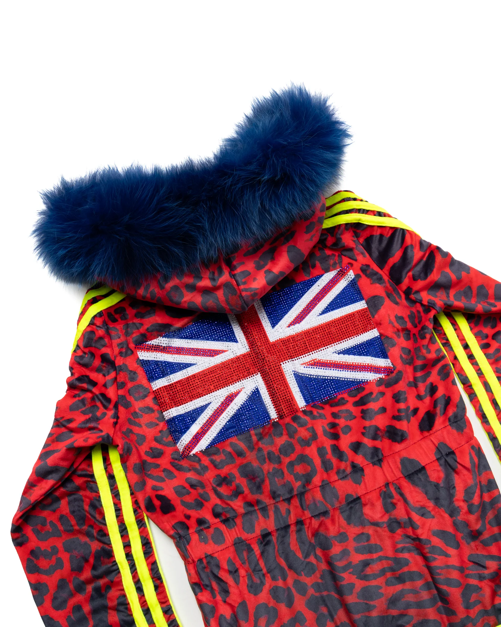 UK Cheetah 5-Stripe Zip-Up (Red) - Image 5