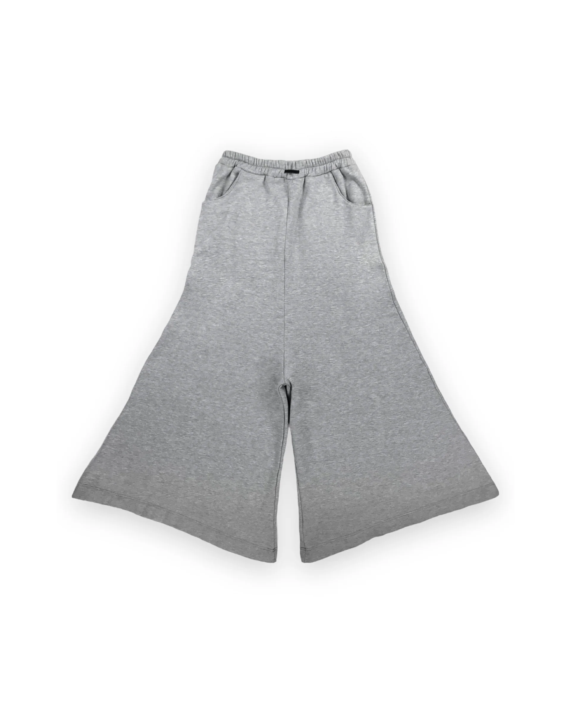 Wide Grey Sweatpants (Grey Melange) - Image 3