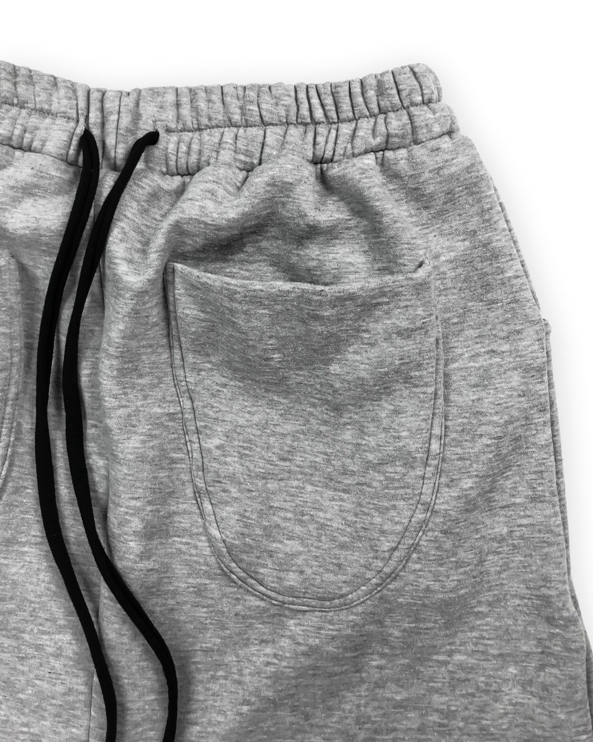 Wide Grey Sweatpants (Grey Melange) - Image 4