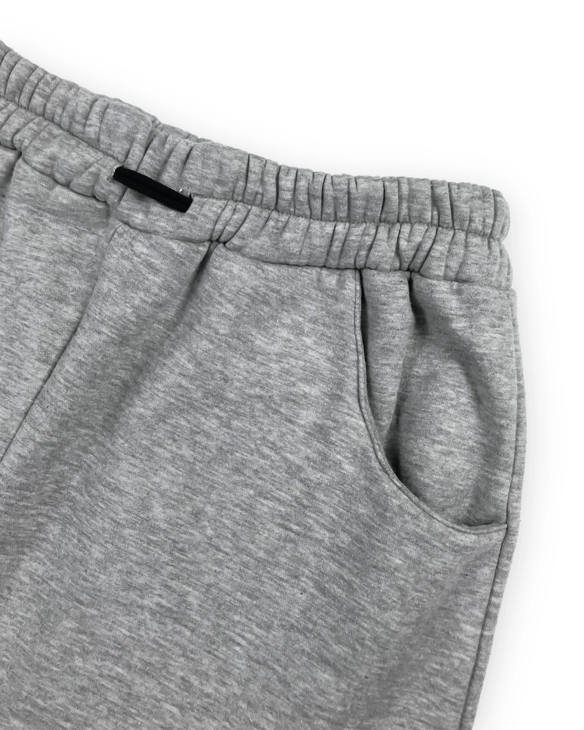 Wide Grey Sweatpants (Grey Melange) - Image 5