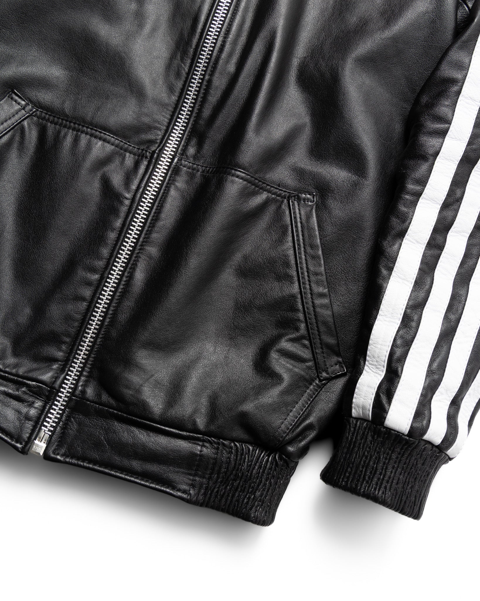 Yori Mainline Black Leather Hoodie - Image 13