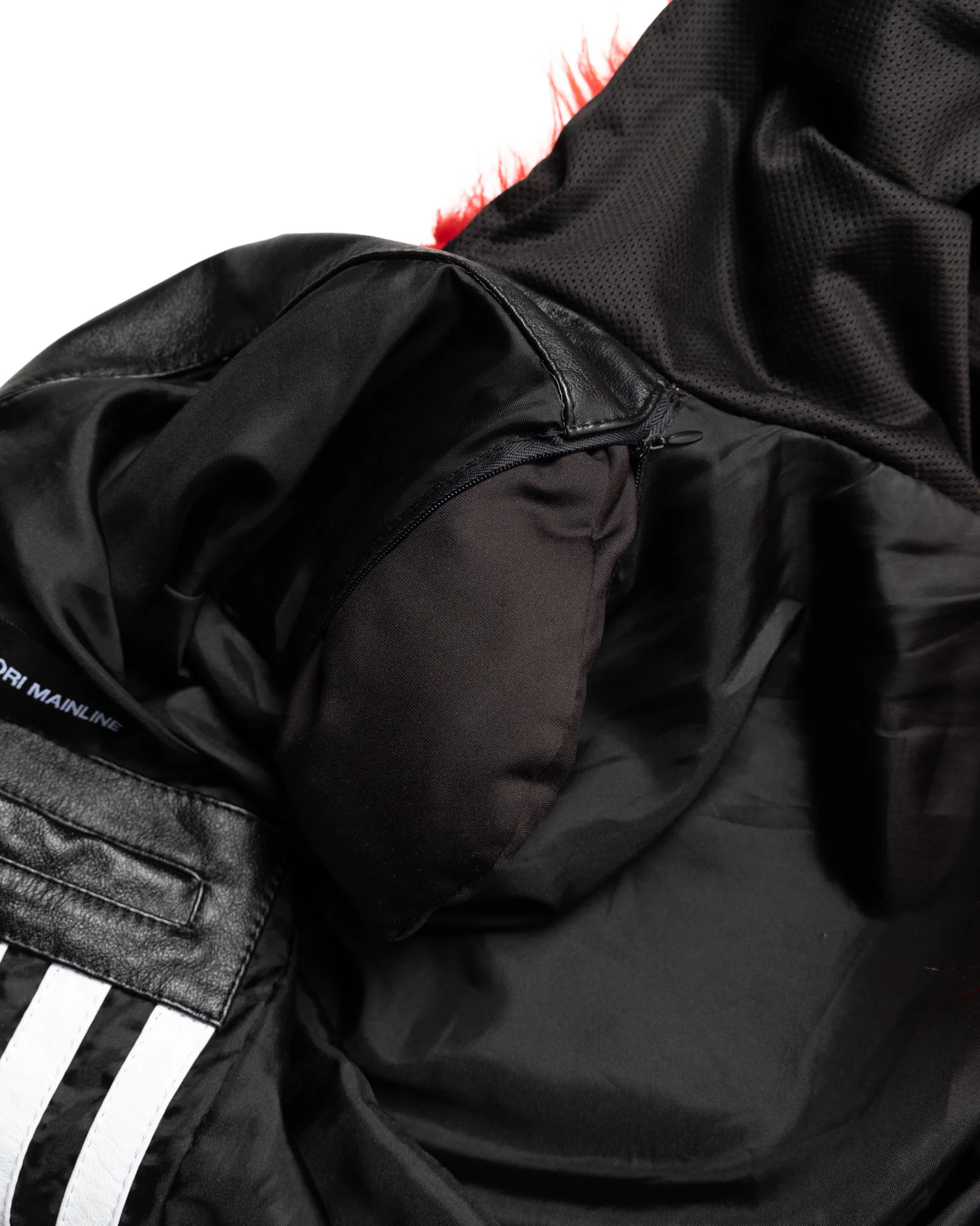 Yori Mainline Black Leather Hoodie - Image 15