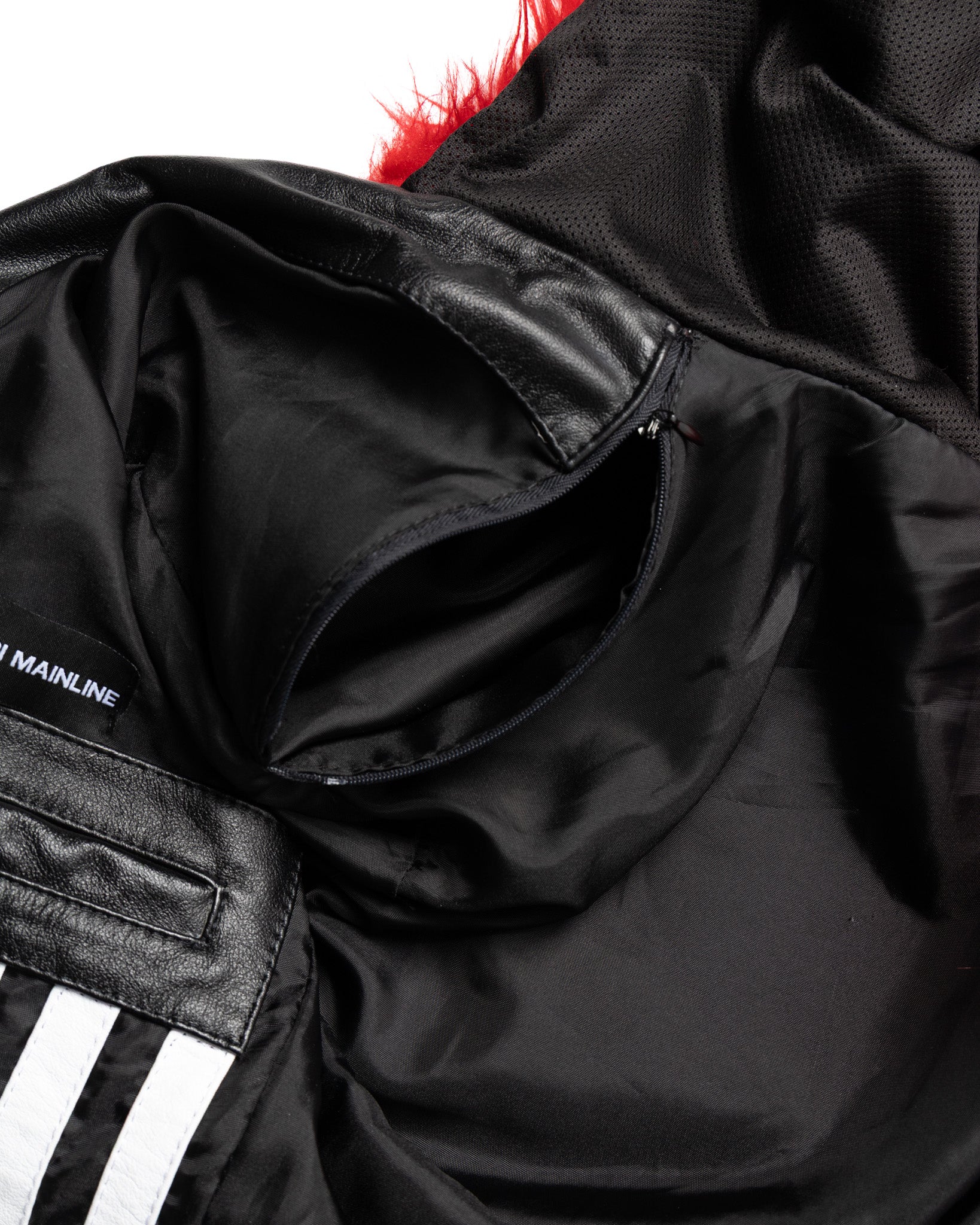 Yori Mainline Black Leather Hoodie - Image 16