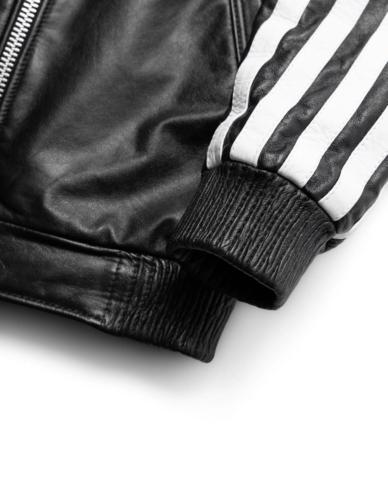 Yori Mainline Black Leather Hoodie - Image 4