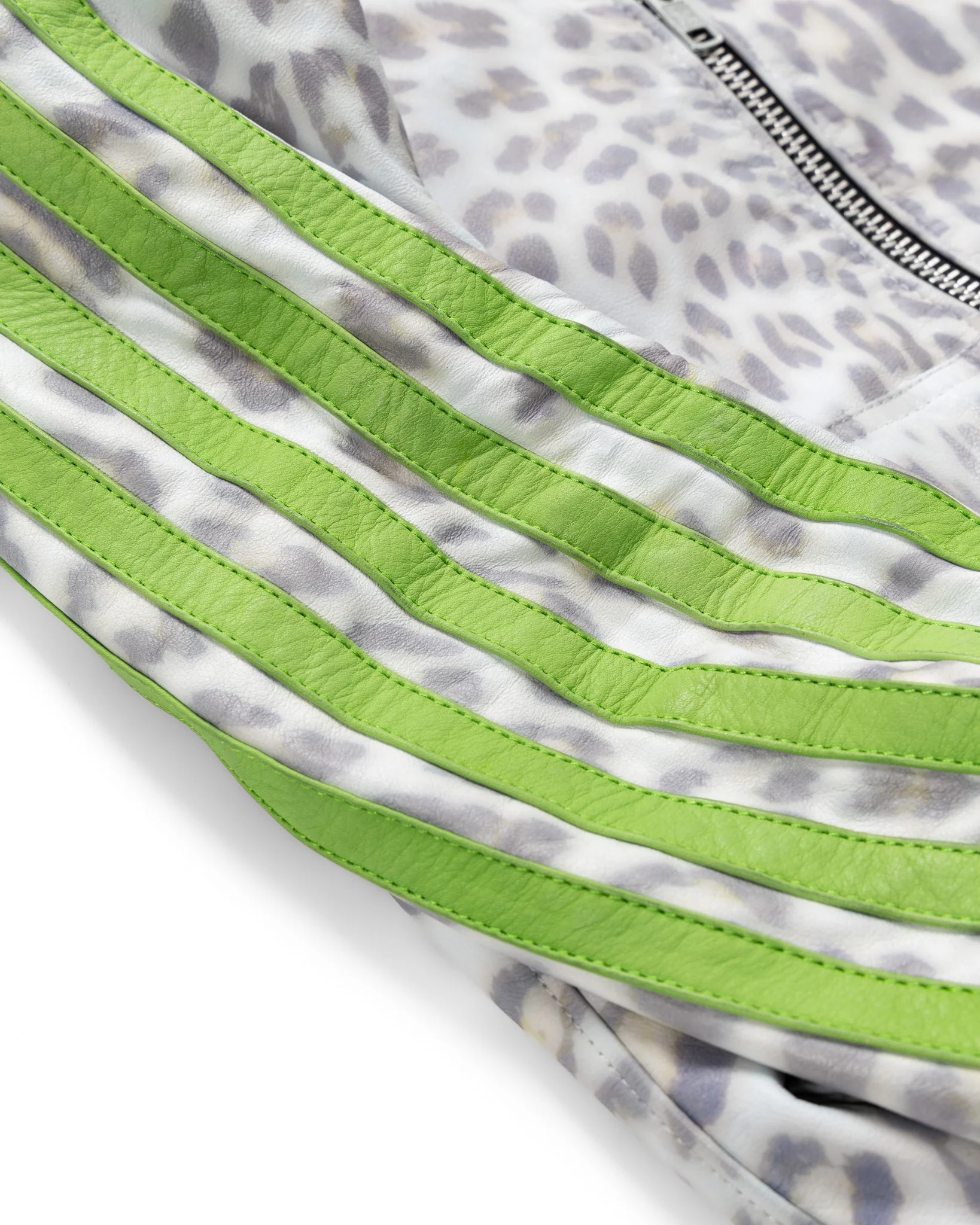 Yori Mainline Cheetah Leather Hoodie - Image 6