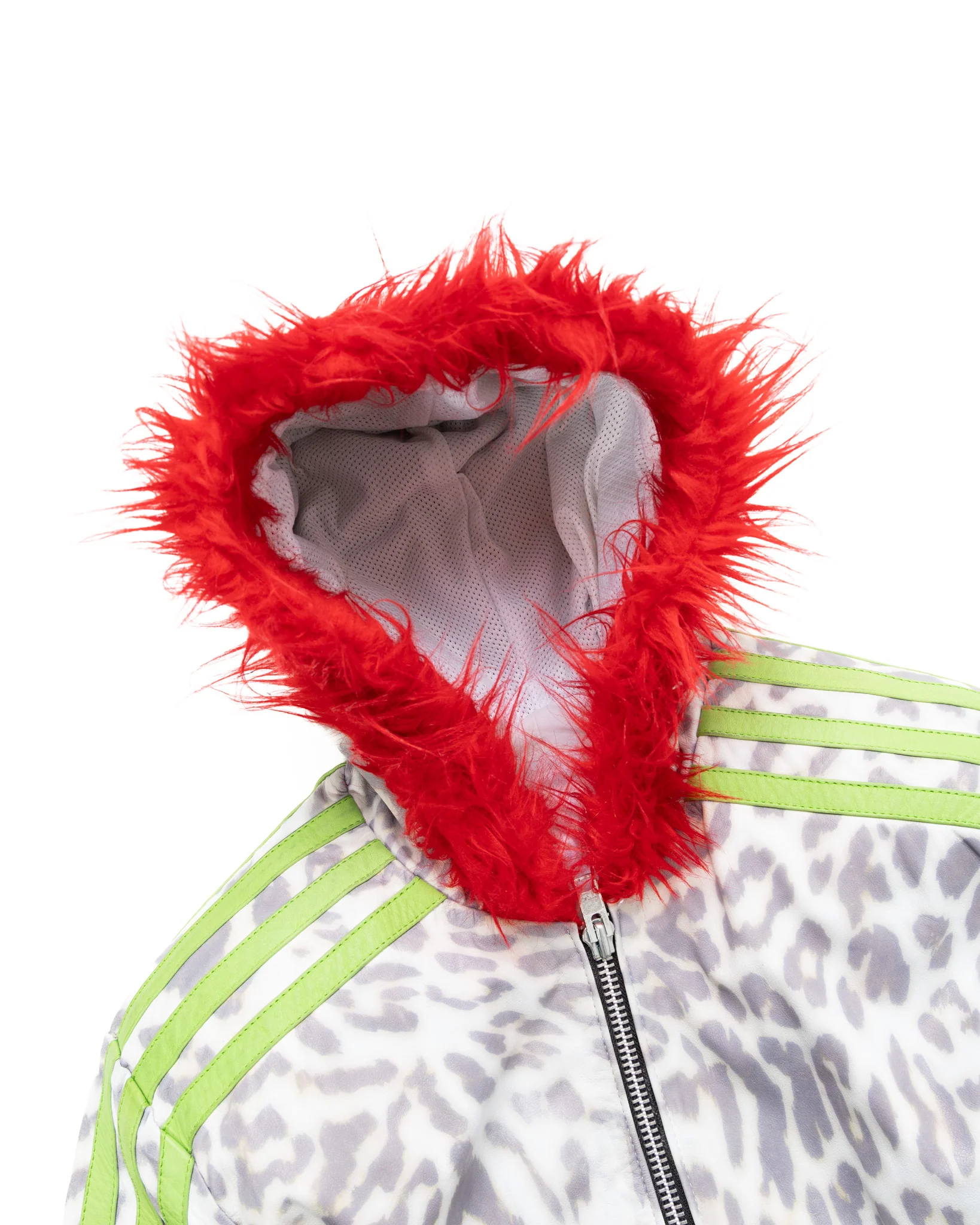 Yori Mainline Cheetah Leather Hoodie - Image 7