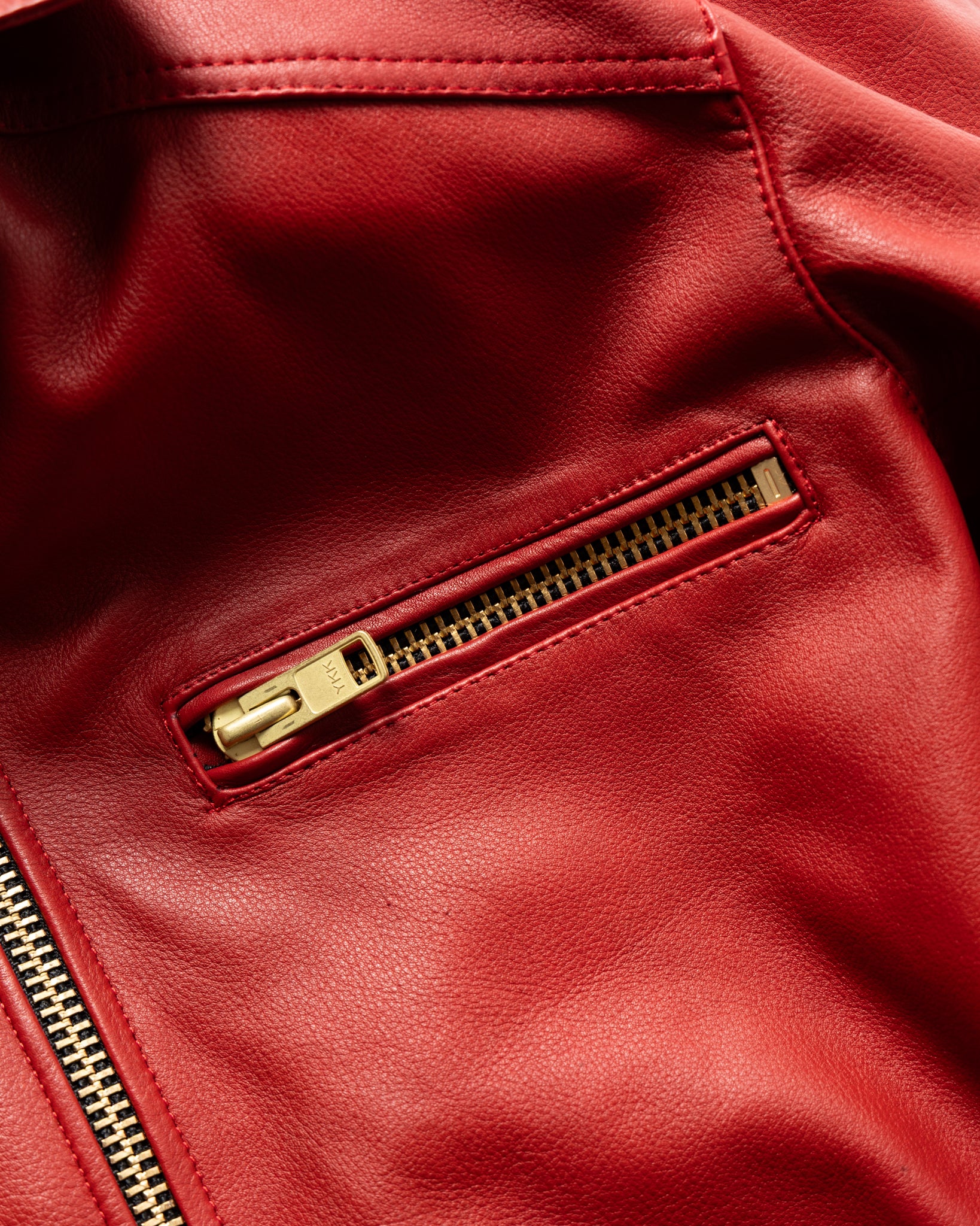 Yori Mainline Leather Jacket (Red) - Image 10