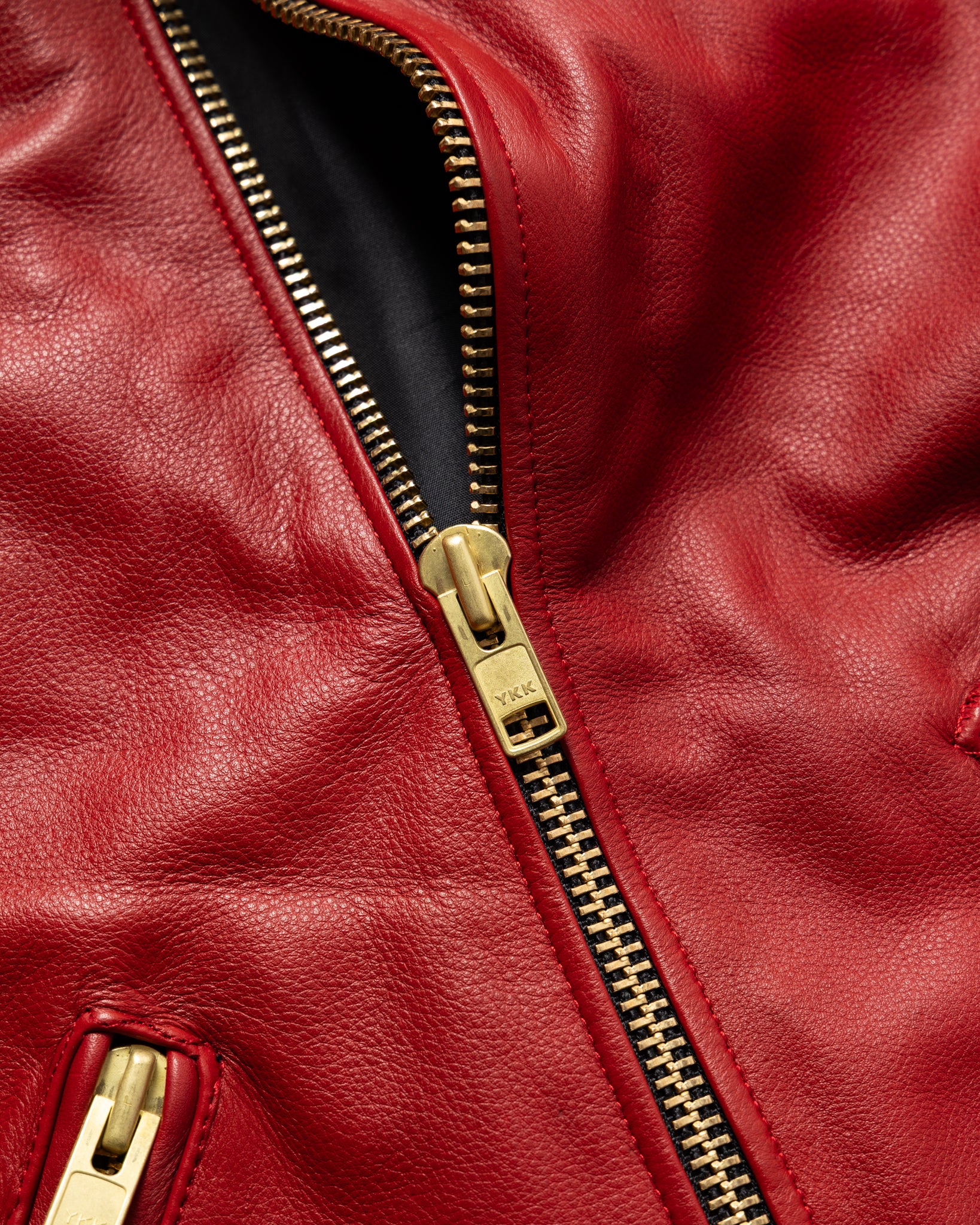 Yori Mainline Leather Jacket (Red) - Image 7