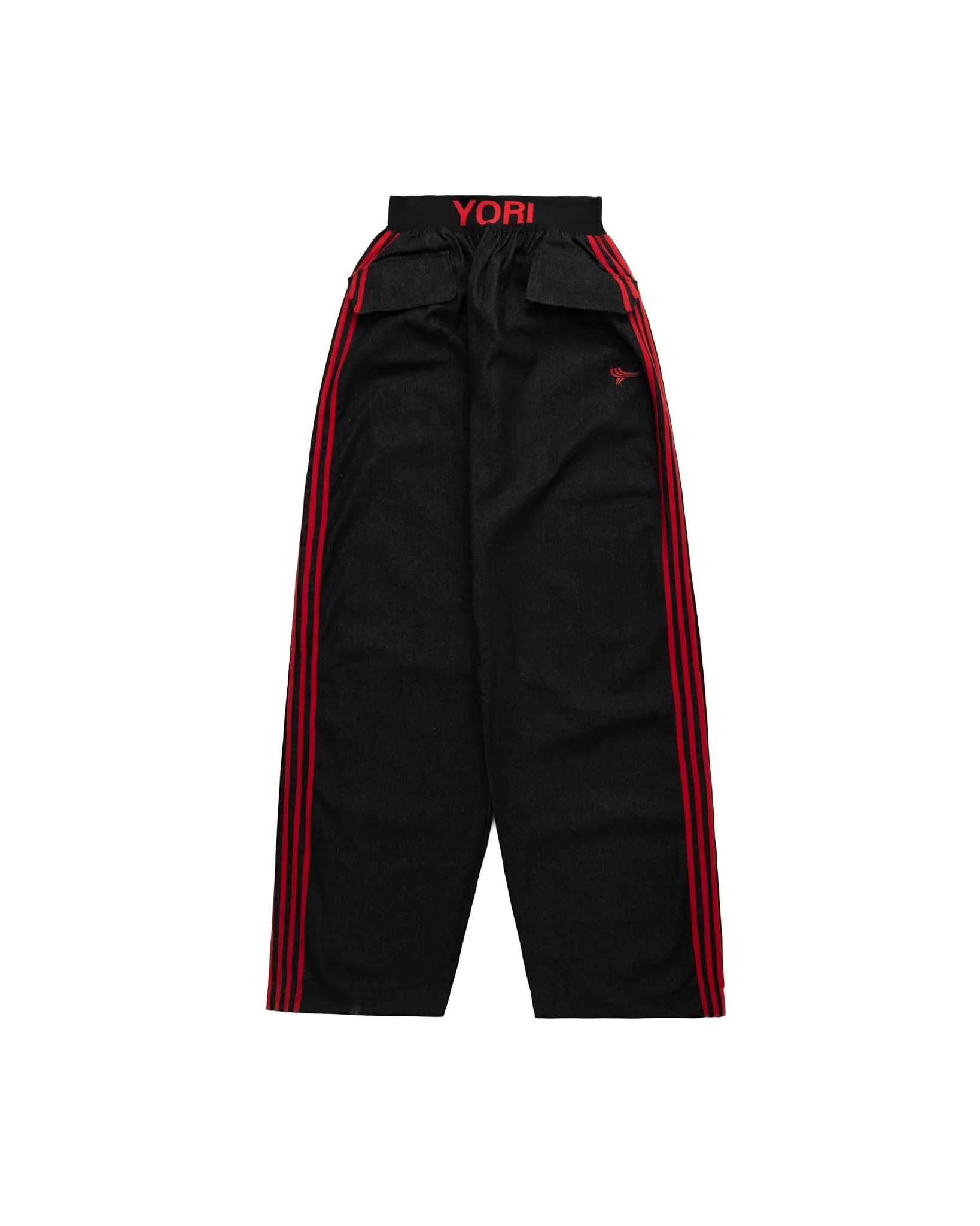 5-Stripe Elastic Denim (Black/Red) - Image 2