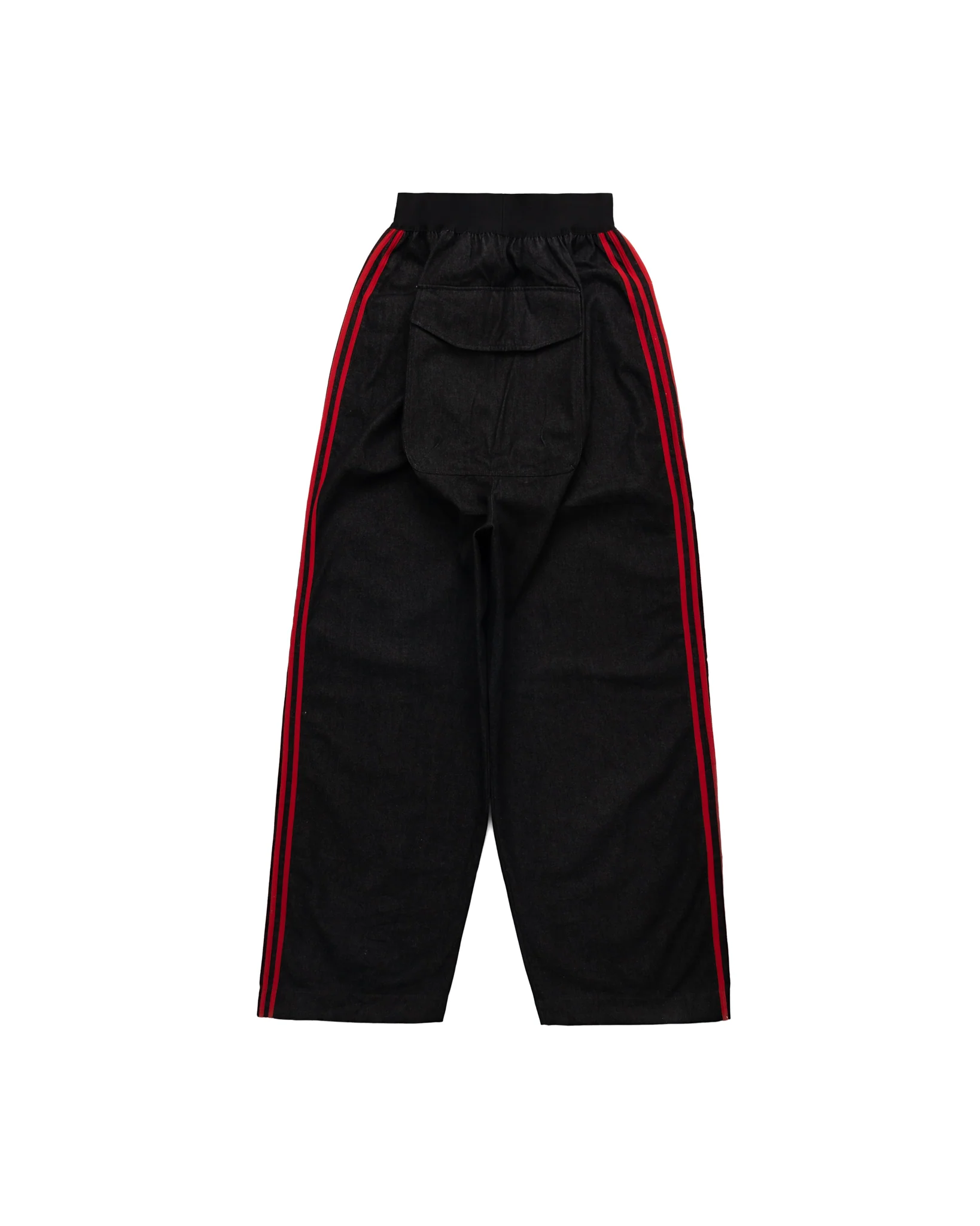 5-Stripe Elastic Denim (Black/Red) - Image 4