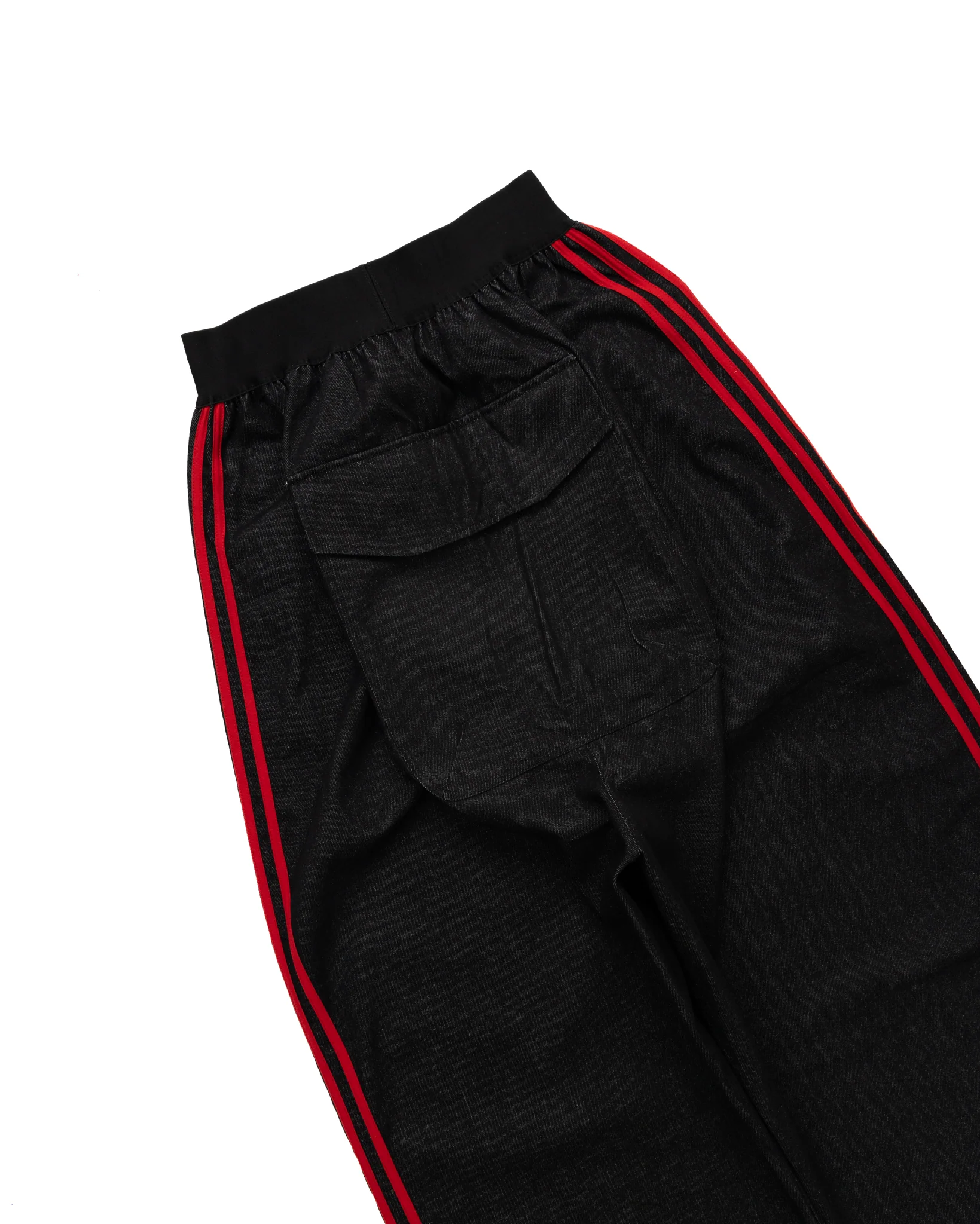 5-Stripe Elastic Denim (Black/Red) - Image 5