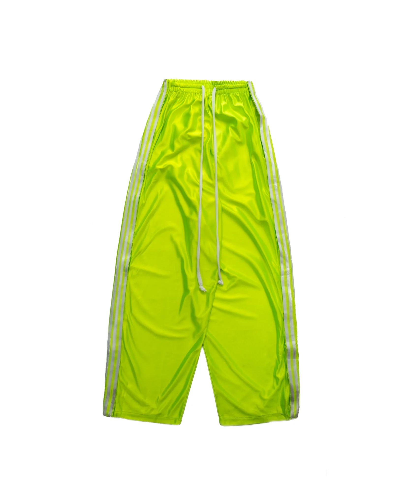 Yori Sport 5-Stripe Magnetic Rip-Off Sweats (Safety Green/White) - Image 2