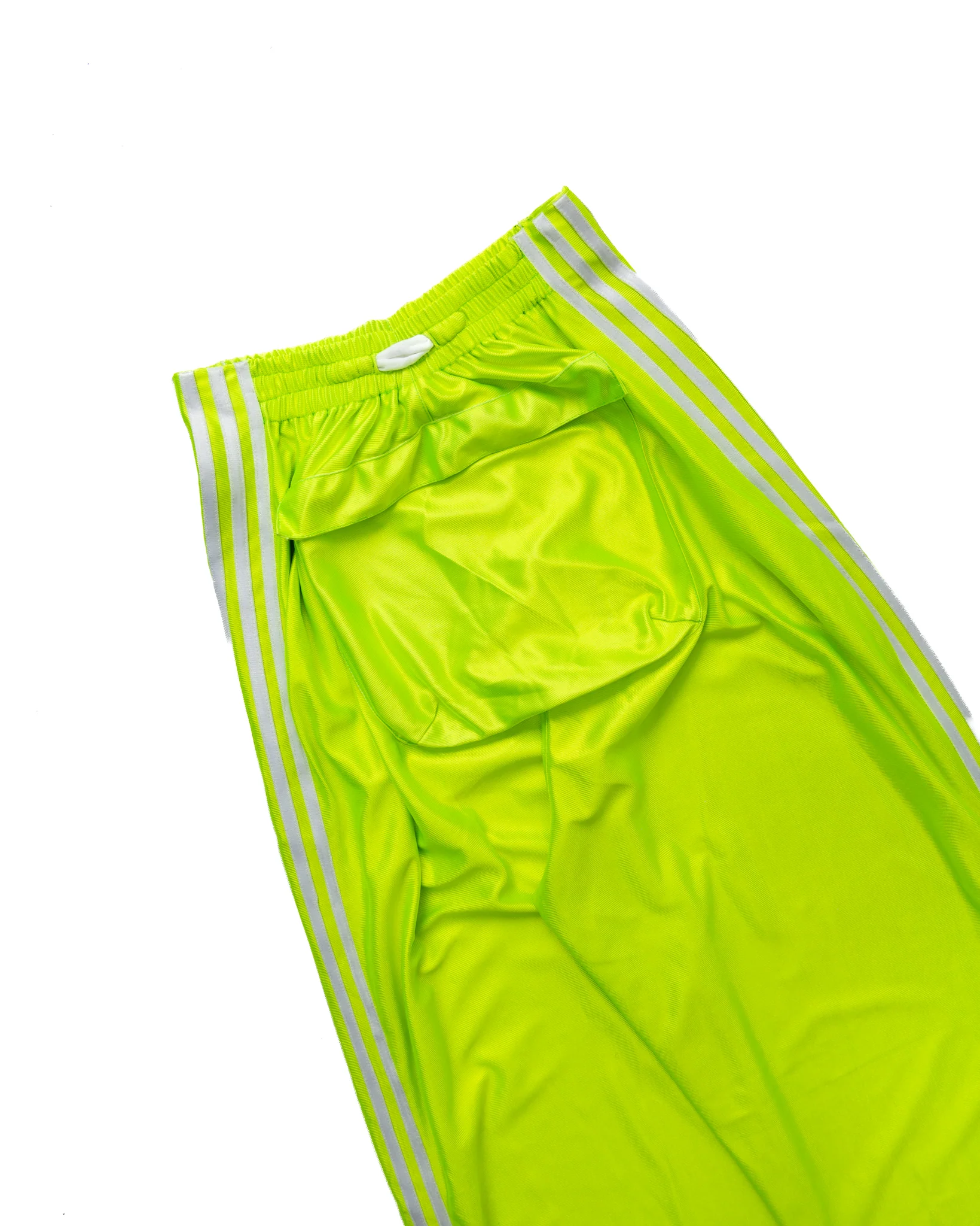 Yori Sport 5-Stripe Magnetic Rip-Off Sweats (Safety Green/White) - Image 5