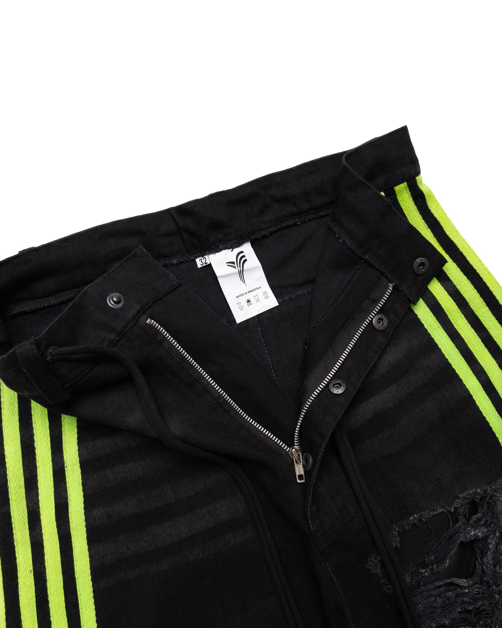 5-Stripe Denim (Black/Green) - Image 4