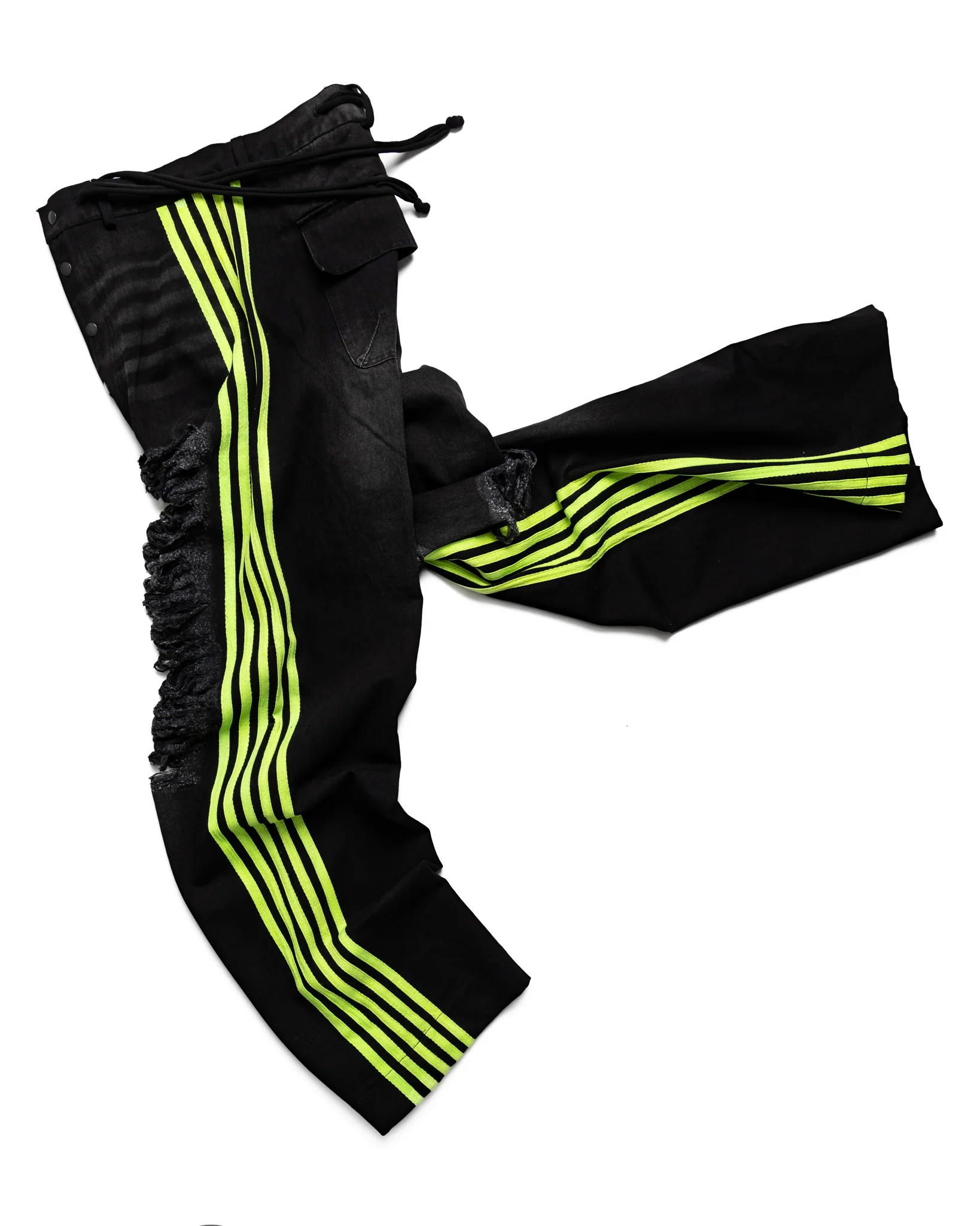 5-Stripe Denim (Black/Green) - Image 5