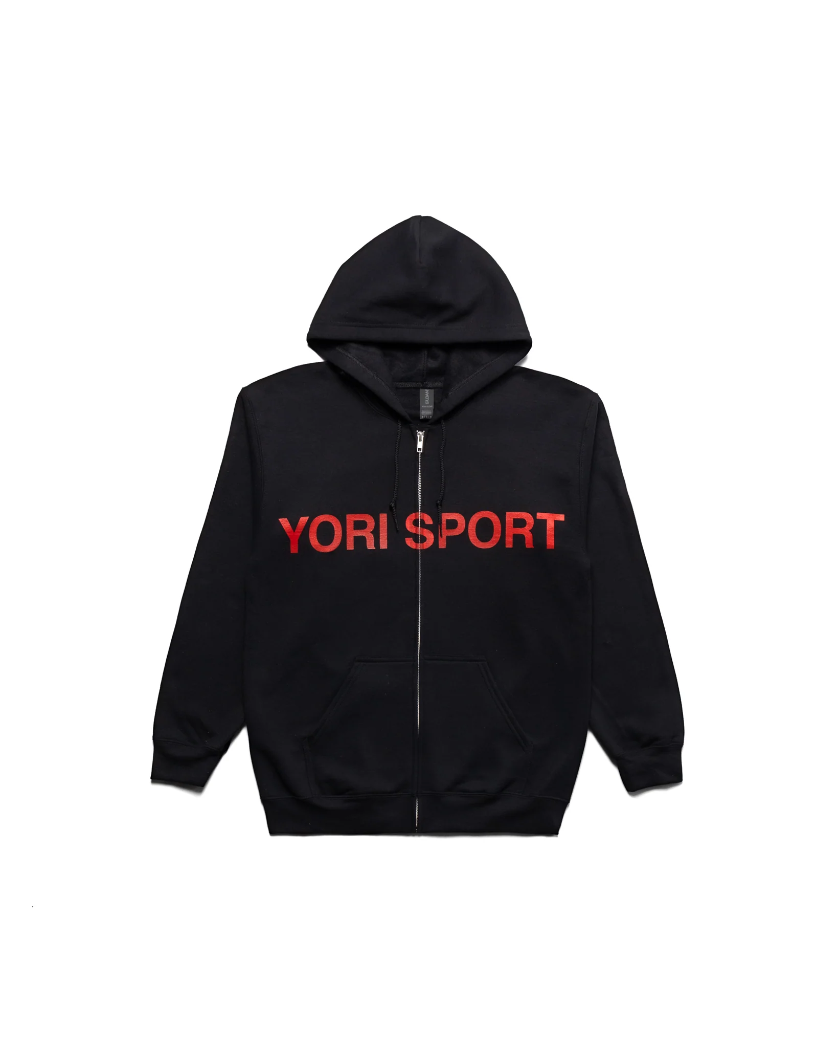 Yori Sport Text Zip-Up (Black/Red)