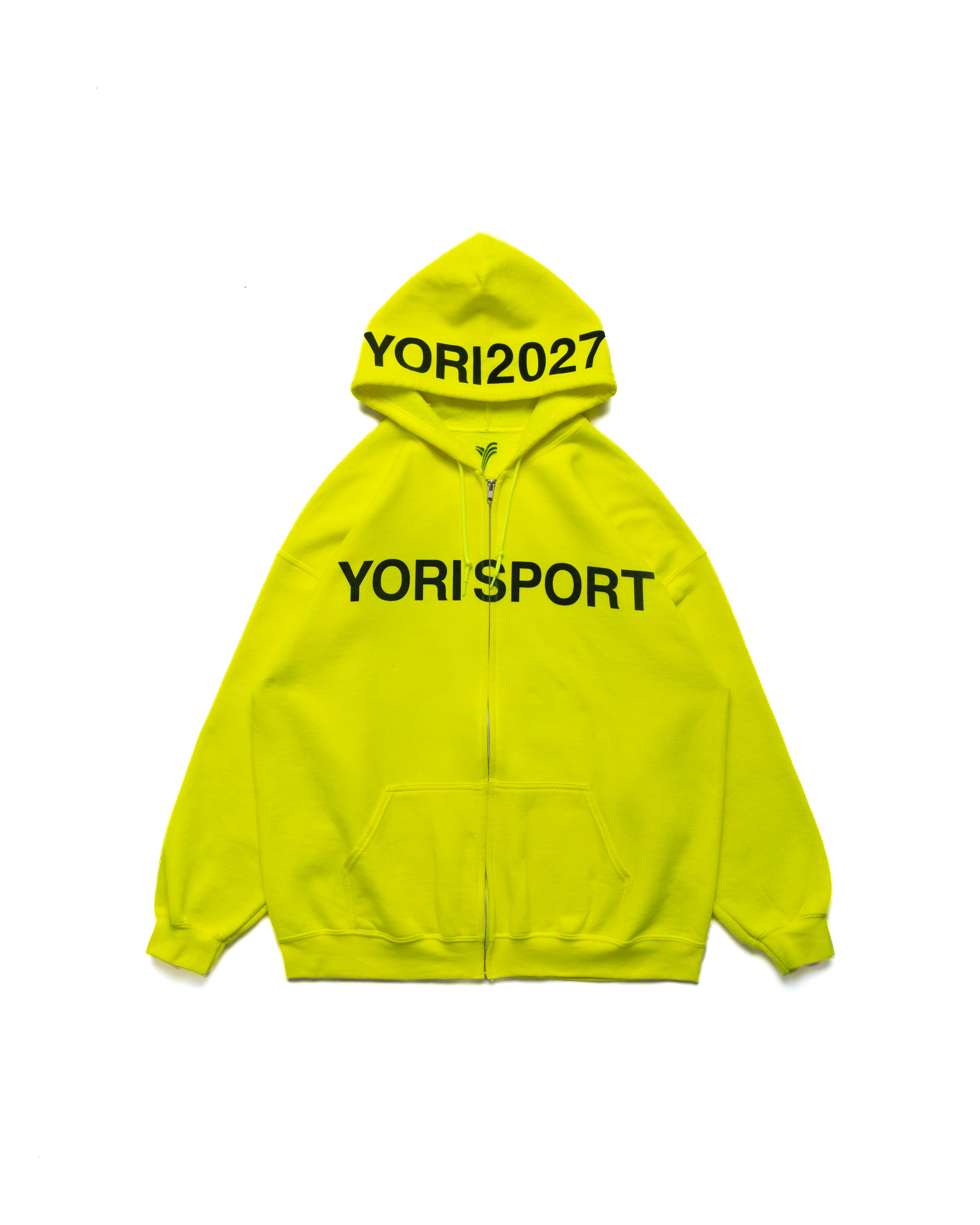 Yori Sport Text Zip-up (Safety Green/Black)
